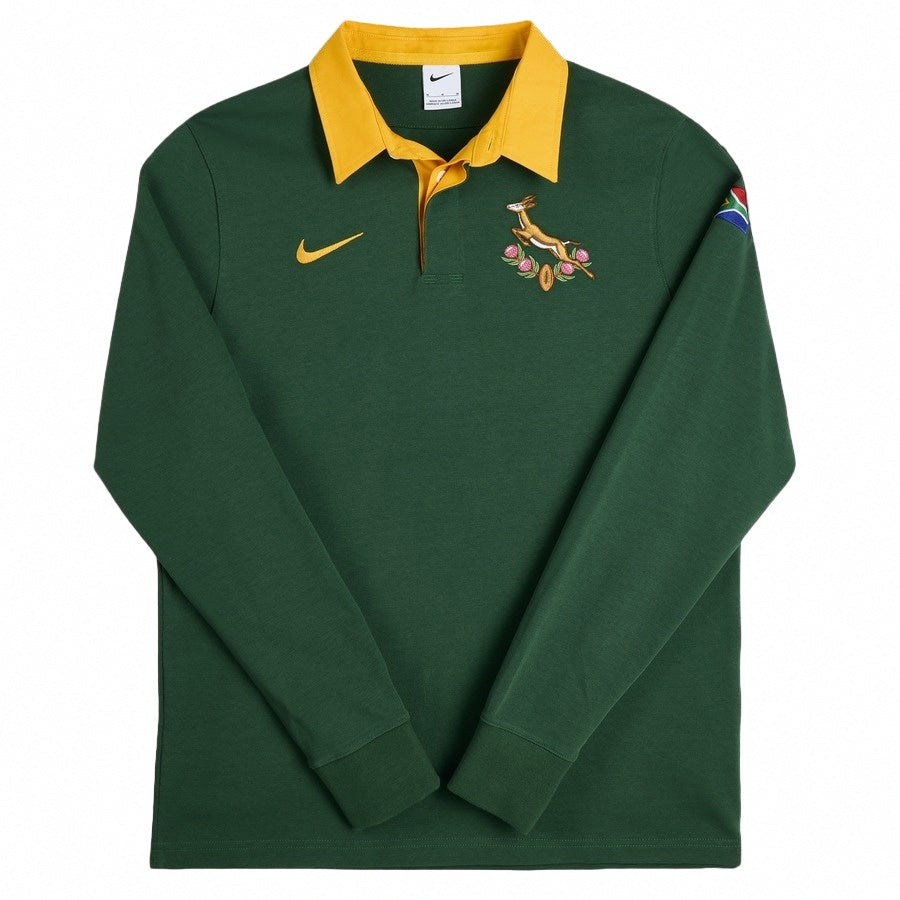 2026 South Africa Springboks Home Long Sleeve Rugby Shirt