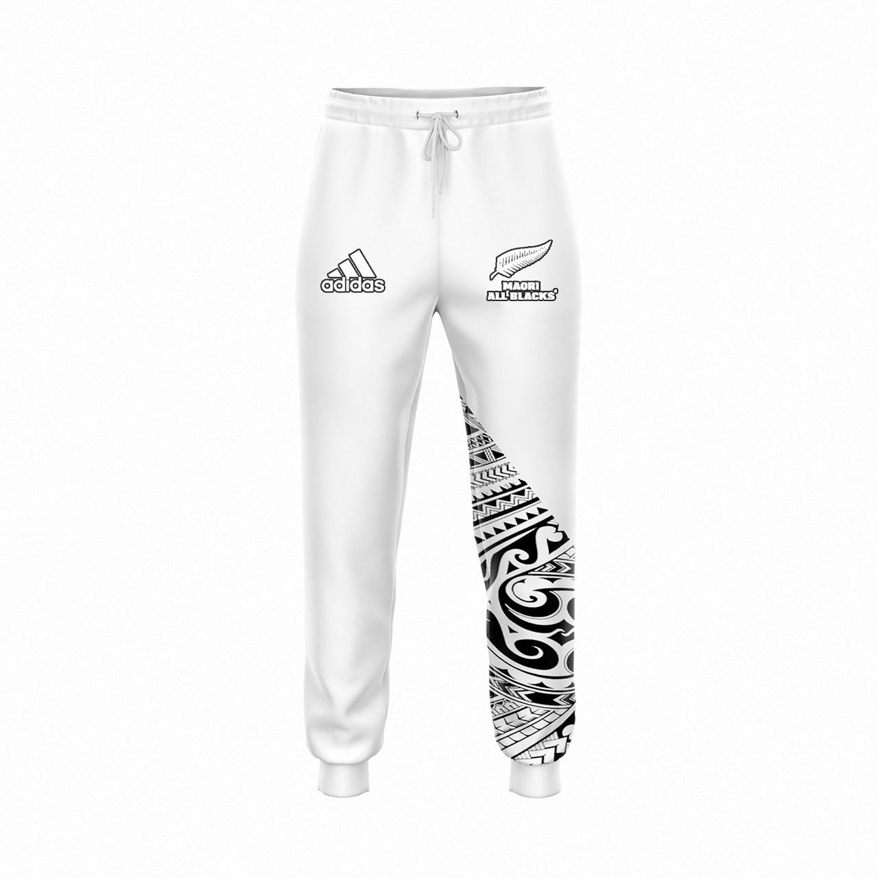 2025 All Blacks Maori Inspired White Hoodie and Pants