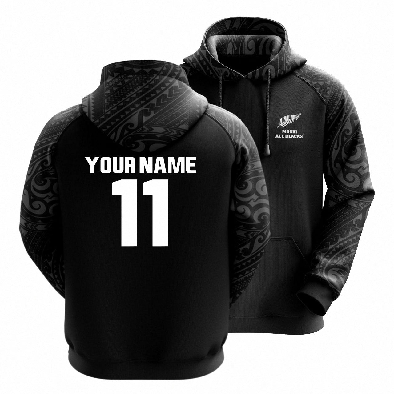 2025 All Blacks Maori Hoodie and Pants Set (CUSTOM MADE)