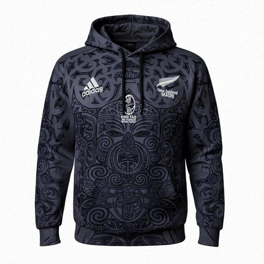 Iconic Māori All Blacks 100th Anniversary Hoodie