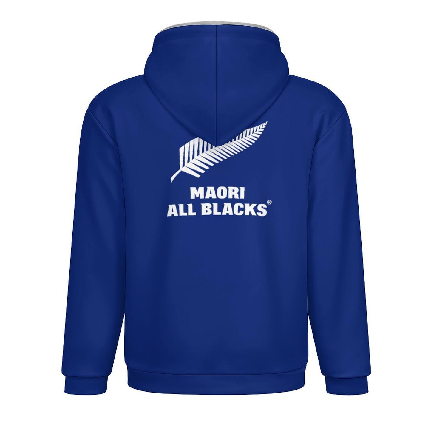 Māori All Blacks Zip-Up Fleece Hoodie