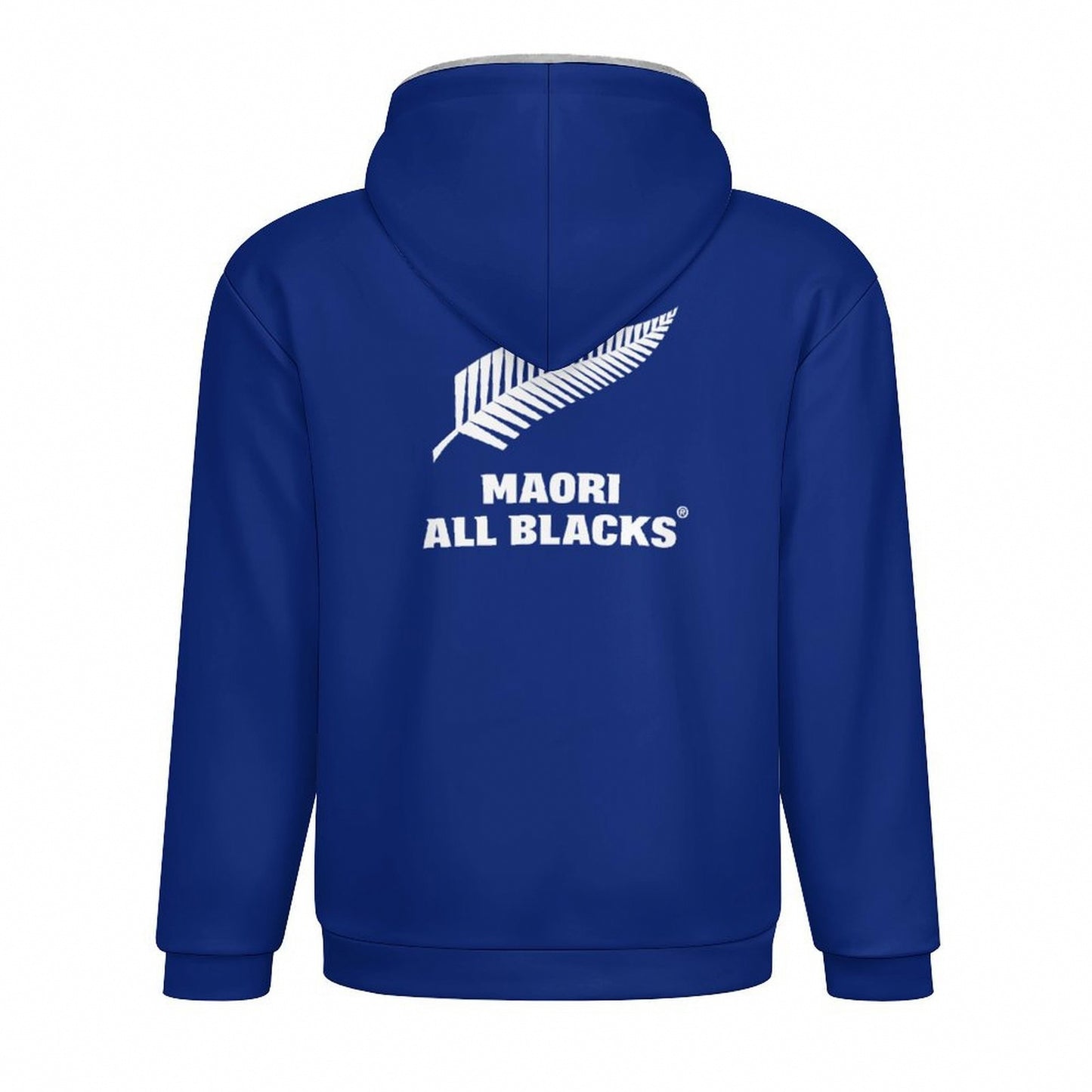 Māori All Blacks Zip-Up Fleece Hoodie