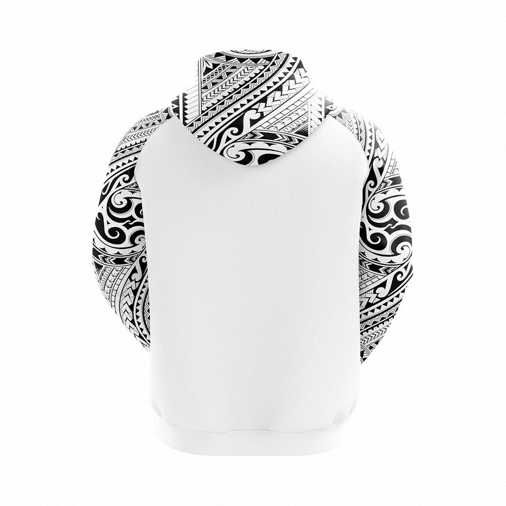 2024 All Blacks Maori White Hoodie and Pants Personalised